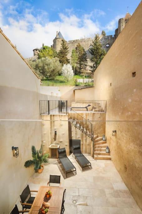 Longue Vie A La Reine - Piscine - Chateau Каркассон Экстерьер фото